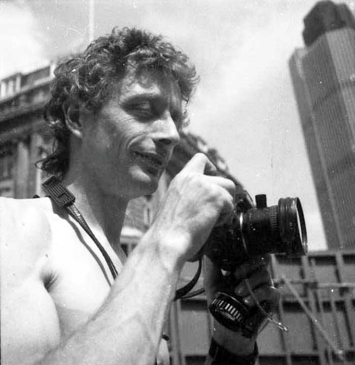 whilst there have been hundreds of archaeologists working in London since the formation of the DUA in 1975 to the present day, just how few photographers there have been in the intervening period, a paltry six in over forty years of continuous archaeological excavation!   Photo of photographer John Bailey Jon Bailey taking part in ‘National Naturist Day’ at Leadenhall Court (LCT84) in 1984.